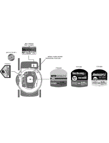 Label Map 11A-544 parts for Mastercut Push Walk-Behind Mower 11A-544A059 / 2010 from AppliancePartsPros.com