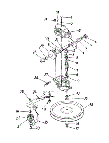 Idler Bracket Amd Shaft Assembly parts for Mastercut Self-Propelled Walk-Behind Mower 12A-378M301 / 1997 from AppliancePartsPros.com