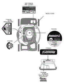 Label Map 12Ag469d parts for Mastercut Self-Propelled Walk-Behind Mower 12AG469D059 / 2010 from AppliancePartsPros.com