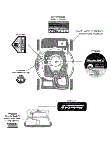 Label Map parts for Mastercut Self-Propelled Walk-Behind Mower 12AG769L059 / 2009 from AppliancePartsPros.com