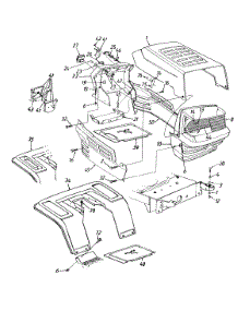 Hood (Style 5) parts for Mastercut Lawn Tractor 13A6675H301 / 1998 from AppliancePartsPros.com