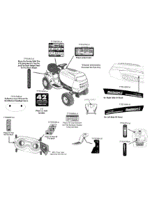 Label Map parts for Mastercut Lawn Tractor 13AD775S059 / 2014 from AppliancePartsPros.com