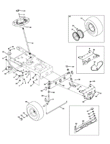 Front End Steering parts for Mastercut Lawn Tractor 13AD775S059 / 2015 from AppliancePartsPros.com