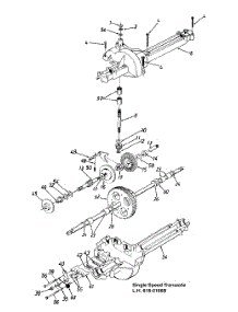 Transaxle parts for Mastercut Lawn Tractor 13AH451F301 / 1998 from AppliancePartsPros.com
