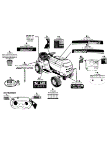 Label Map 775G parts for Mastercut Lawn Tractor 13AJ775G059 / 2008 from AppliancePartsPros.com