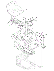 Seat & Fender parts for Mastercut Lawn Tractor 13AJ775G059 / 2009 from AppliancePartsPros.com