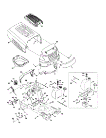Hood & Grille parts for Mastercut Lawn Tractor 13AJ775S059 / 2013 from AppliancePartsPros.com