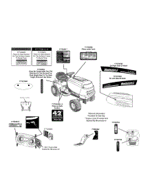 Label Map parts for Mastercut Lawn Tractor 13AJ775S059 / 2013 from AppliancePartsPros.com