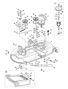 Mower Deck 42-Inch parts for Mastercut Lawn Tractor 13AJ795S059 / 2010 from AppliancePartsPros.com