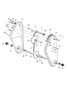 Sprocket Assembly parts for Mastercut Tiller 213-406-118 / 1993 from AppliancePartsPros.com