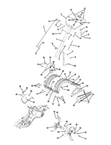 Handle & Tine Shield 450 parts for Mastercut Tiller 21AB452A059 / 2008 from AppliancePartsPros.com