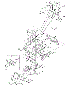 Handle & Tine Shield 21Ab45m parts for Mastercut Tiller 21AB45M5059 / 2012 from AppliancePartsPros.com