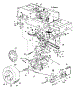 Pedal Assembly / Wheels, Rear / Drive / Frame, Lower