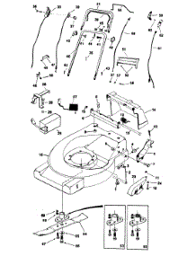 Parts parts for Mastercut Self-Propelled Walk-Behind Mower 121-760R702 from AppliancePartsPros.com