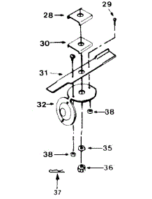 Blade Assembly parts for Mastercut Electric Mower 181-414D084 from AppliancePartsPros.com