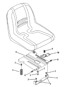 Seat Adjustment parts for Mastercut Z-Series 17AE2ACG059 / 2010 from AppliancePartsPros.com