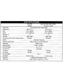 Specifications parts for Mcculloch Handheld Product 41AR320G077 from AppliancePartsPros.com