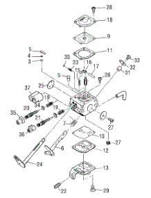Carburetor Assembly (Part 2) parts for Mcculloch Handheld Product 41AY65AR077 from AppliancePartsPros.com