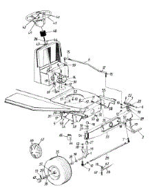 Steering Assembly / Axle, Front / Wheels, Front parts for Montgomery Ward Lawn Tractor 135H451E088 / 1995 from AppliancePartsPros.com
