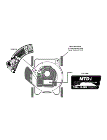Label Map 11A-020B006 parts for Mtd Push Walk-Behind Mower 11A-020B006 / 2011 from AppliancePartsPros.com