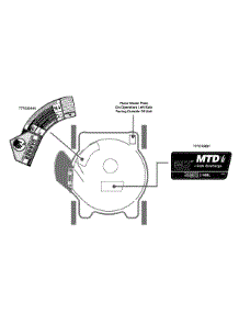 Label Map 11A-020K006 parts for Mtd Push Walk-Behind Mower 11A-020K006 / 2012 from AppliancePartsPros.com
