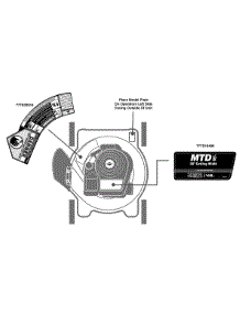 Label Map parts for Mtd Push Walk-Behind Mower 11A-020L706 / 2013 from AppliancePartsPros.com