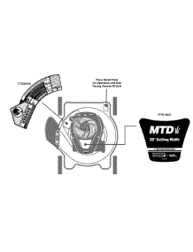 Label Map 11A-02Bt706 parts for Mtd Push Walk-Behind Mower 11A-02BT706 / 2014 from AppliancePartsPros.com
