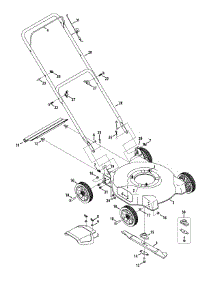 General Assembly parts for Mtd Push Walk-Behind Mower 11A-02BT706 / 2015 from AppliancePartsPros.com