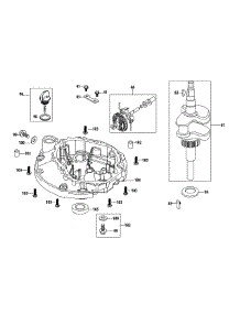1P65n0a Crankshaft & Crankcase Cover parts for Mtd Push Walk-Behind Mower 11A-02JV006 / 2012 from AppliancePartsPros.com