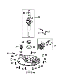 1T65nu Crankshaft parts for Mtd Push Walk-Behind Mower 11A-02SB706 / 2014 from AppliancePartsPros.com
