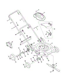 General Assembly parts for Mtd Push Walk-Behind Mower 11A-08M9006 / 2009 from AppliancePartsPros.com