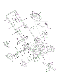 General Assembly parts for Mtd Push Walk-Behind Mower 11A-08MB006 / 2009 from AppliancePartsPros.com