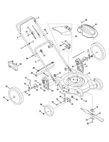 General Assembly parts for Mtd Push Walk-Behind Mower 11A-50MB006 / 2009 from AppliancePartsPros.com