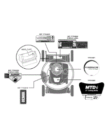 Label Map 11A-A0s5706 parts for Mtd Push Walk-Behind Mower 11A-A0S5706 / 2014 from AppliancePartsPros.com
