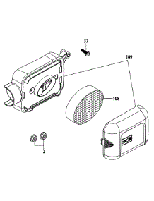1P65b0c Air Cleaner parts for Mtd Push Walk-Behind Mower 11A-B0JC006 / 2012 from AppliancePartsPros.com