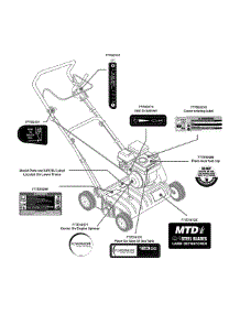 Label Map parts for Mtd Dethatchers & Verticutter 16CG5AMQ006 / 2011 from AppliancePartsPros.com