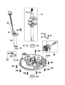 1X65cu Crankshaft & Crankcase Cover parts for Mtd Chipper-Shredder & Vac 24A-02MP706 / 2013 from AppliancePartsPros.com
