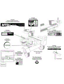 Label Map 24Bg55m3006 parts for Mtd Log Splitter 24BG55M3006 / 2011 from AppliancePartsPros.com