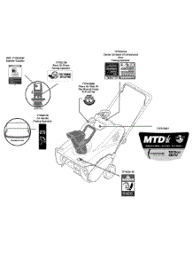 Label Map 31A-2M1a706 parts for Mtd Snow Thrower 31A-2M1A706 / 2010 from AppliancePartsPros.com