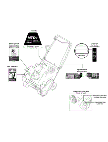 Label Map 31A-2M1e706 parts for Mtd Snow Thrower 31A-2M1E706 / 2011 from AppliancePartsPros.com