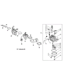 165-Suc Carburetor parts for Mtd Snow Thrower 31A-32AD706 / 2013 from AppliancePartsPros.com