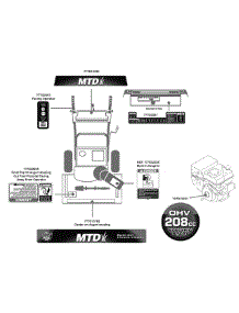 Label Map 31Am63ef706 parts for Mtd Snow Thrower 31AM63EF706 / 2009 from AppliancePartsPros.com