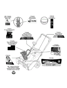 Label Map 31As2n1c706 parts for Mtd Snow Thrower 31AS2N1C706 / 2010 from AppliancePartsPros.com