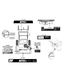 Label Map 31As63ee706 parts for Mtd Snow Thrower 31AS63EE706 / 2012 from AppliancePartsPros.com