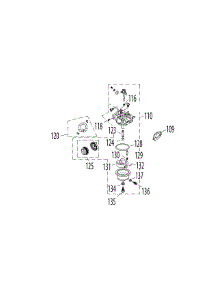 1P65b0b Carburetor parts for Mtd Black Push Walk-Behind Mower 11A-A0JC027 / 2011 from AppliancePartsPros.com