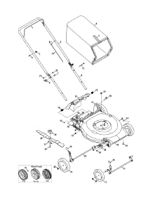 General Assembly 11A-A1 parts for Mtd Black Push Walk-Behind Mower 11A-A1JC027 / 2011 from AppliancePartsPros.com