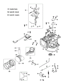 1P65b0c Crankcase parts for Mtd Black Push Walk-Behind Mower 11A-A1JC027 / 2012 from AppliancePartsPros.com