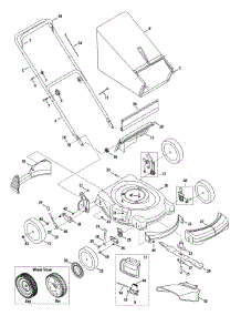 General Assembly 11A-436A parts for Mtd Gold Push Walk-Behind Mower 11A-436A004 / 2010 from AppliancePartsPros.com