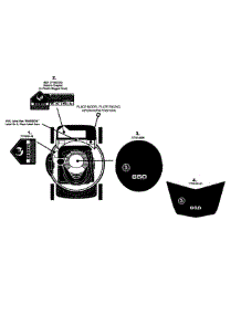 Label Map parts for Mtd Gold Push Walk-Behind Mower 11A-439R004 / 2008 from AppliancePartsPros.com