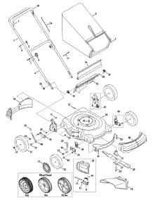 General Assembly parts for Mtd Gold Push Walk-Behind Mower 11A-439S204 / 2008 from AppliancePartsPros.com